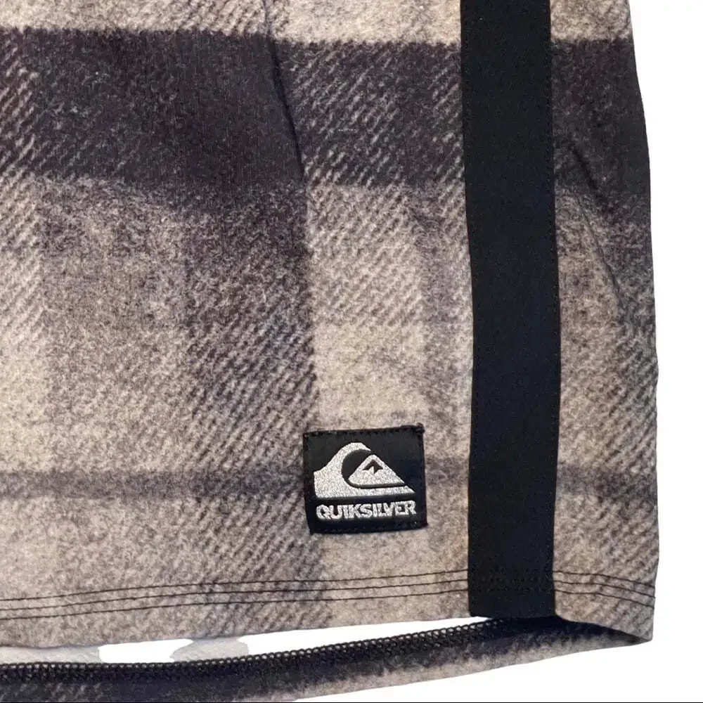 Quicksilver Men's Black Grey Hybrid Swim Board Shorts Size Large 1393
